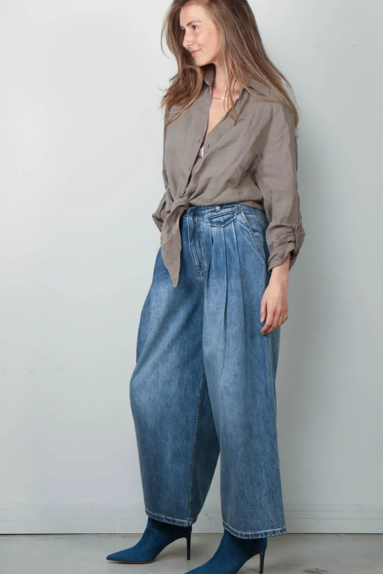 Lois Blouse - Pia - Hedge Green