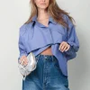 Margaux Lonnberg Blouse - Bird - Navy Stripes