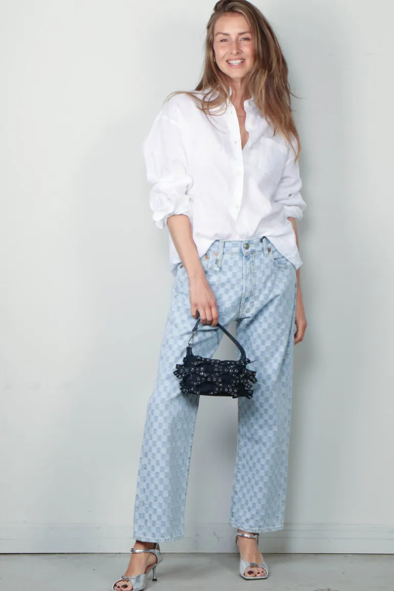 Maria McManus Blouse - A-line Tunic Shirt - White