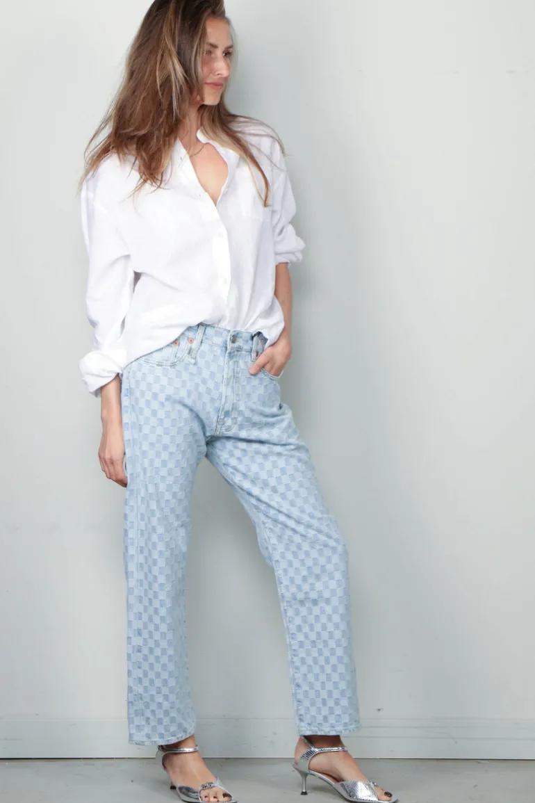 Maria McManus Blouse - A-line Tunic Shirt - White