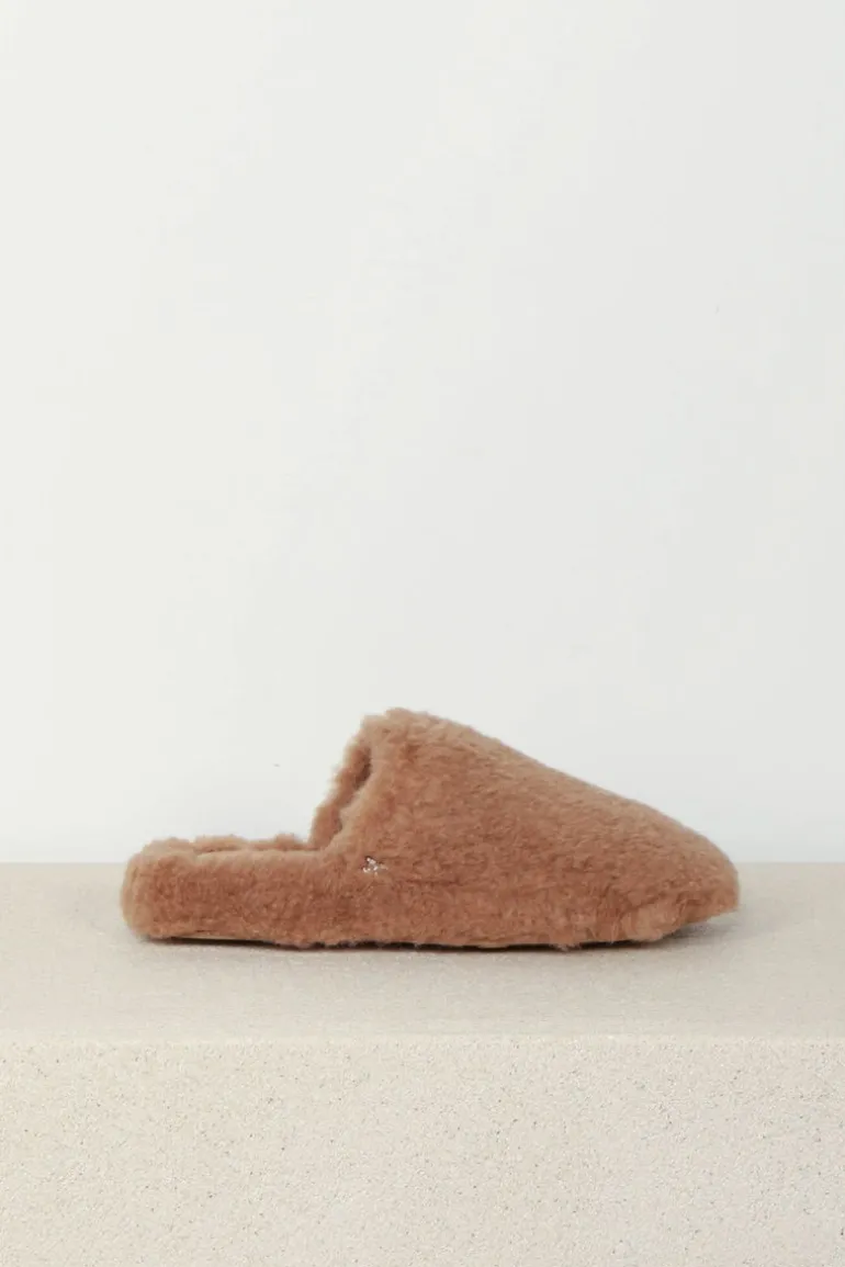 Max Mara Slippers - Teddyslipp - Camel