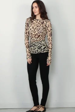 Max Mara Top - Bis - Camel Leopardo