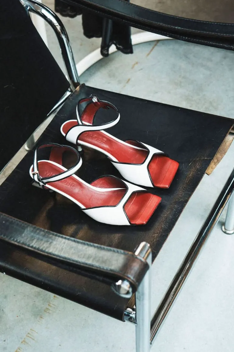 Morobé Sandalen - Griselda 01 - Ecru & Black