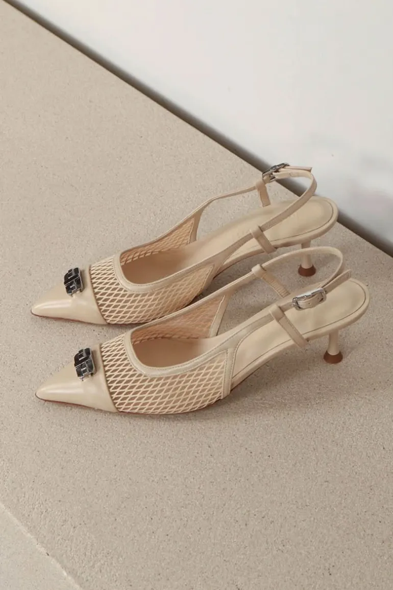 Morobé Sandalen - Delilah 01 - Nude Mesh
