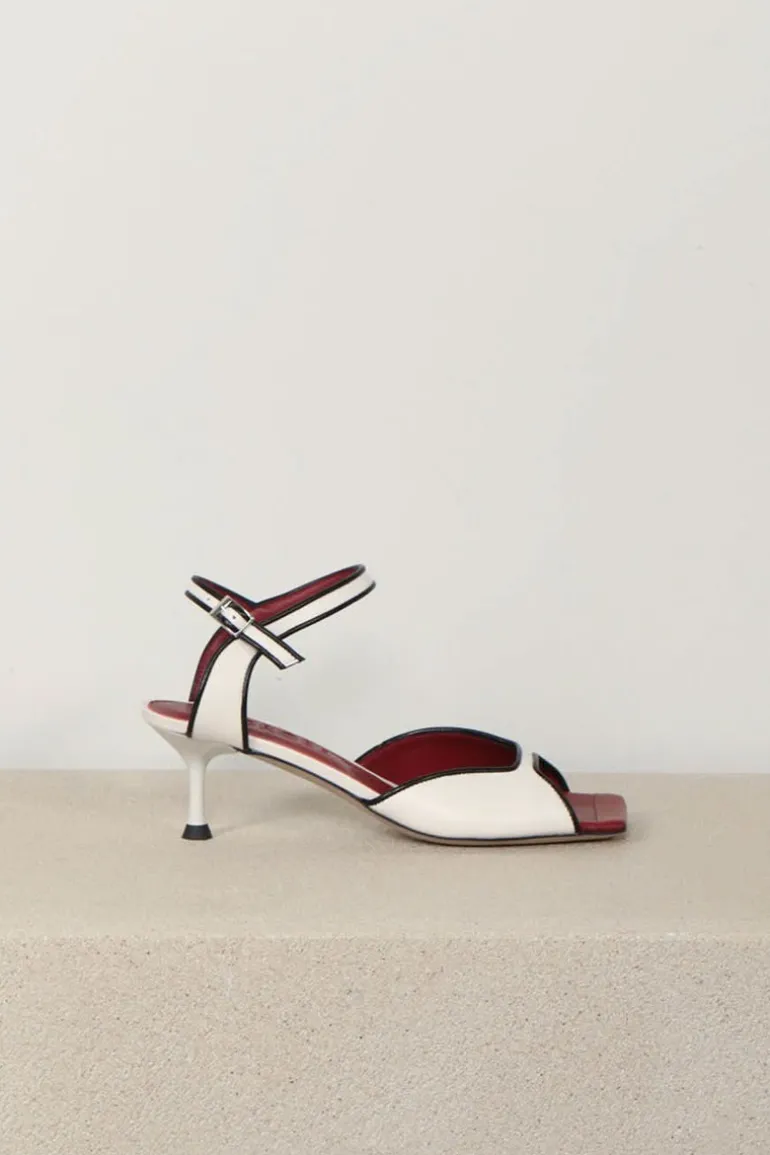 Morobé Sandalen - Griselda 01 - Ecru & Black