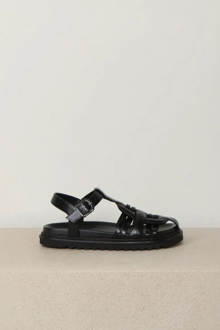 Morobé sandalen - ERIN 01 - BLACK LEATHER