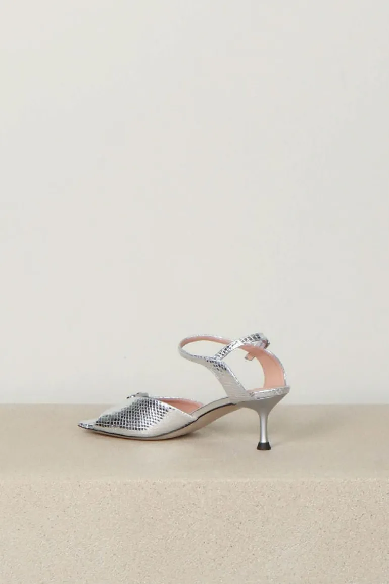 Morobé Sandalen - Grace Logo 92 - Silver Python
