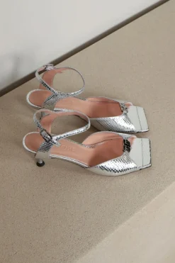 Morobé Sandalen - Grace Logo 92 - Silver Python