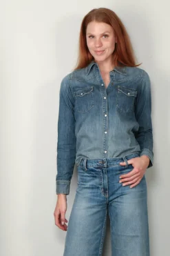 Nili Lotan Blouse - Travis - Classic Wash