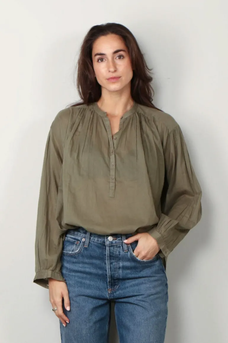 NILI LOTAN blouse - Neville - camo
