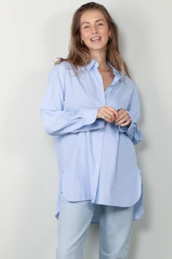 NILI LOTAN blouse - Yorke - sky blue
