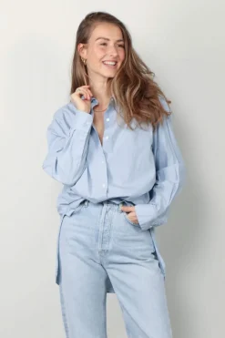 NILI LOTAN Blouse - Yorke - Cambridge blue
