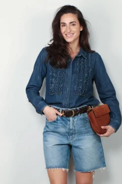 Nili Lotan Blouse - Lexa - Classic Wash