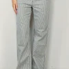 NILI LOTAN jeans - Mitchell jean - white indigo/hickory stripe