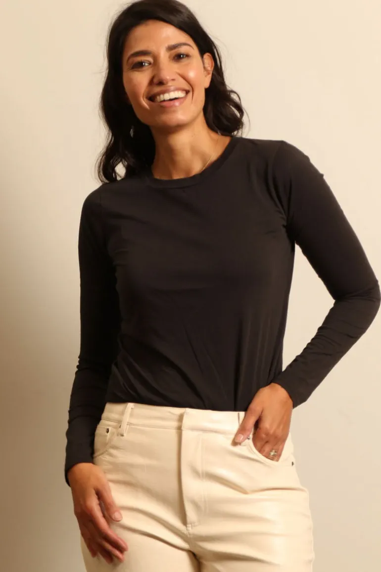 Nili Lotan Longsleeve - LONG SLEEVE - Washed Black