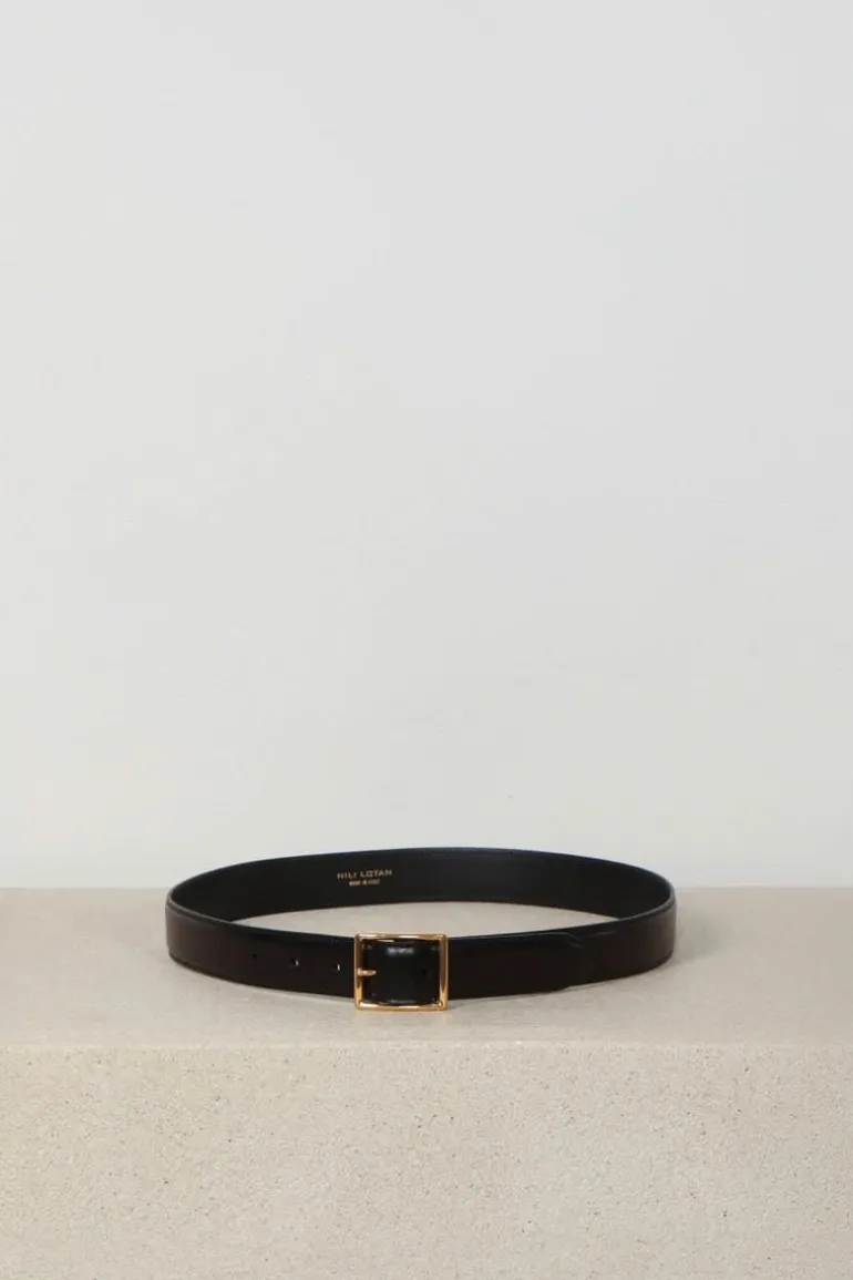 Nili Lotan Riem - Gabriele - Black - Antique Gold Buckle