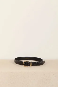 NILI LOTAN riem - Louise croc L39 - black shiny