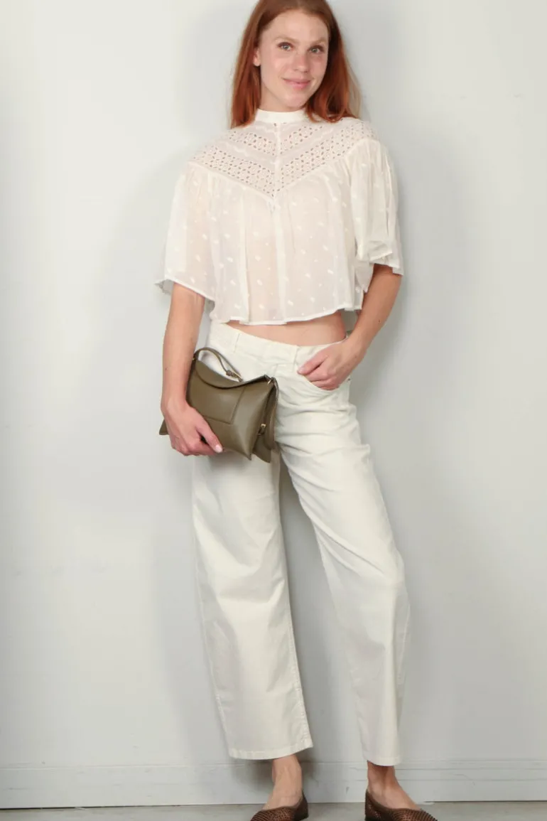 Nili Lotan Blouse - Mikki - Ivory