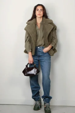 NILI LOTAN blouse - Neville -  camo