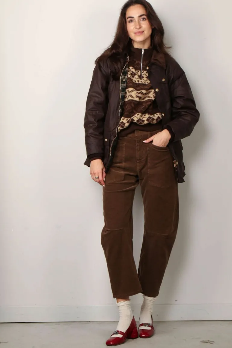 Nili Lotan Broek - Shon - Cigar Brown