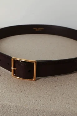 Nili Lotan Riem - Gabriele - Espresso - Antique Gold Buckle