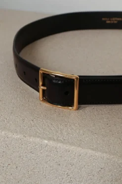 Nili Lotan Riem - Gabriele - Black - Antique Gold Buckle