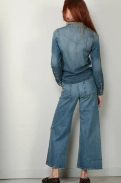 Nili Lotan Blouse - Travis - Classic Wash