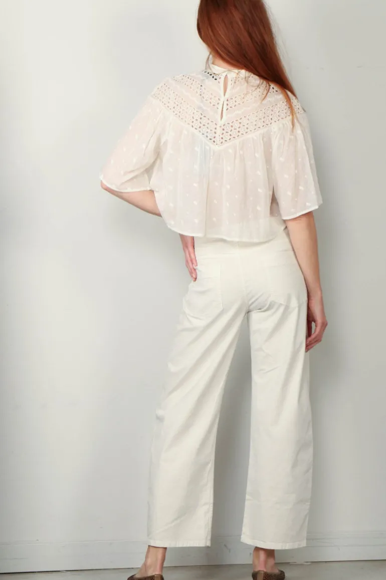 Nili Lotan Blouse - Mikki - Ivory