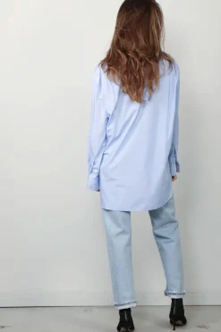 NILI LOTAN blouse - Yorke - sky blue