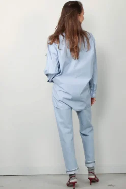 NILI LOTAN Blouse - Yorke - Cambridge blue