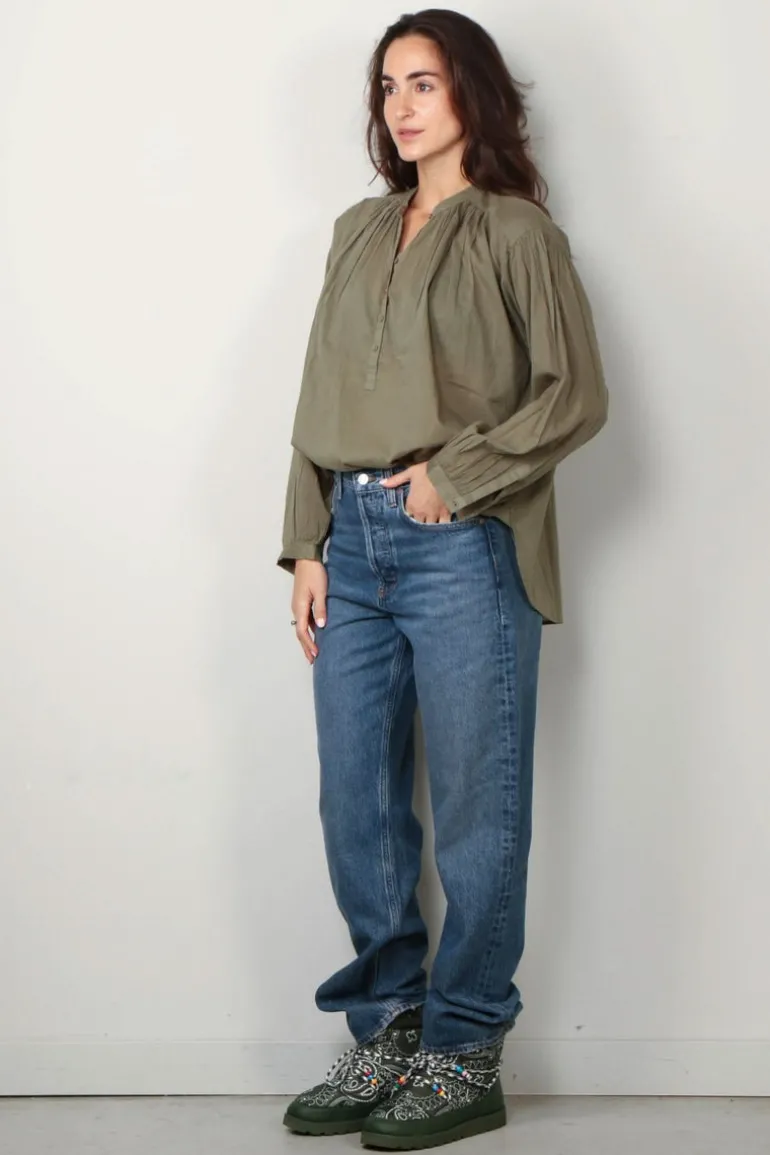 NILI LOTAN blouse - Neville - camo