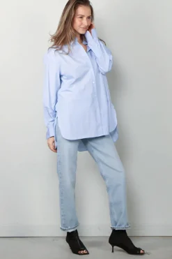 NILI LOTAN blouse - Yorke - sky blue
