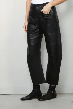 Nili Lotan Broek - Shon - Black Leather