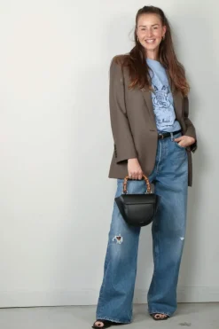 Nili Lotan Blazer - Diane - Taupe Grey