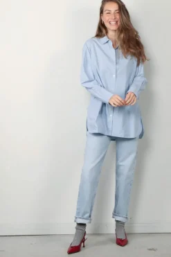 NILI LOTAN Blouse - Yorke - Cambridge blue