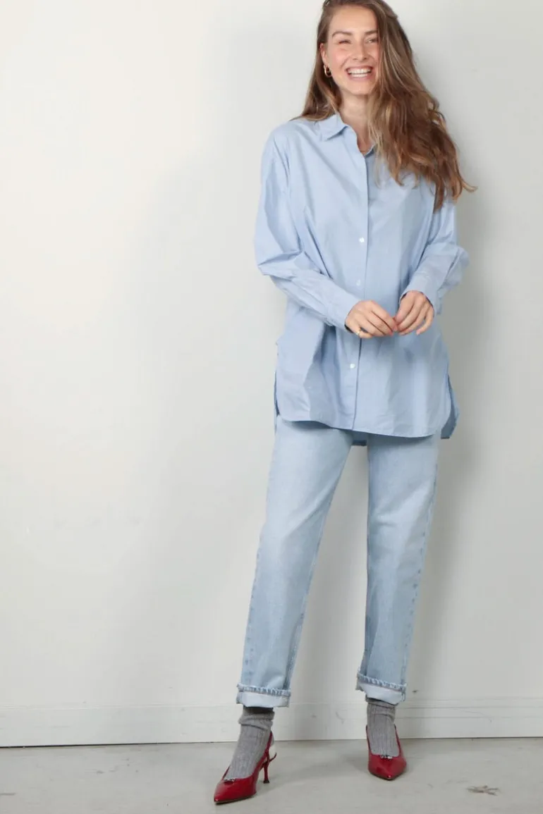 NILI LOTAN Blouse - Yorke - Cambridge blue