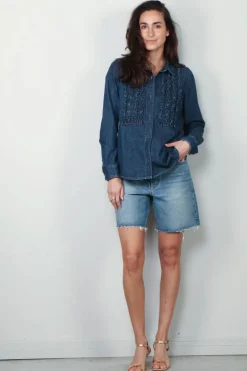 Nili Lotan Blouse - Lexa - Classic Wash