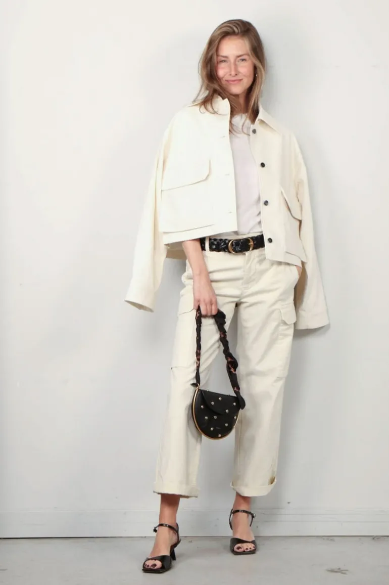 Nili Lotan Broek - Cargo - Leofred - Stone
