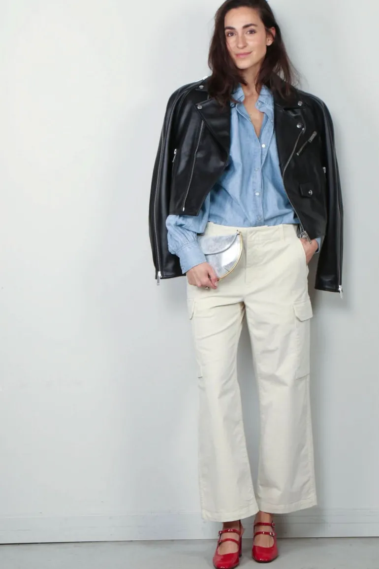 Nili Lotan Broek - Cargo - Leofred - Stone