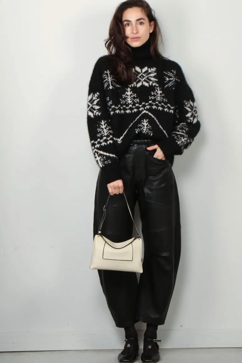 Nili Lotan Broek - Shon - Black Leather