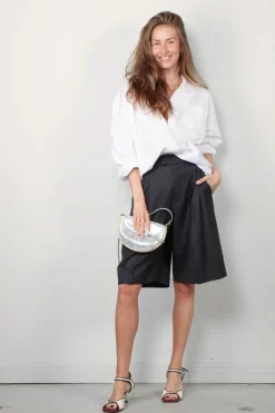 R13 Blouse - Drop neck oxford shirt - White