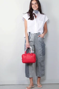 R13 Broek - Cropped Cargo - Multi Stripe