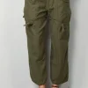 R13 Cargo - Cropped cargo - Vintage olive drab