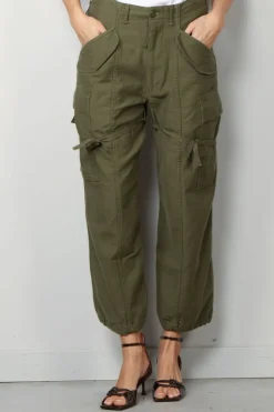 R13 Cargo - Cropped cargo - Vintage olive drab