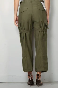 R13 Cargo - Cropped cargo - Vintage olive drab