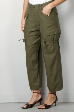 R13 Cargo - Cropped cargo - Vintage olive drab