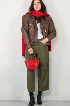 R13 Cargo - Cropped cargo - Vintage olive drab