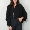 R13 Hoodie - Balloon zip-up hoodie - Black