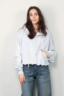 R13 Hoodie - Balloon Popover Hoodie - Light Blue