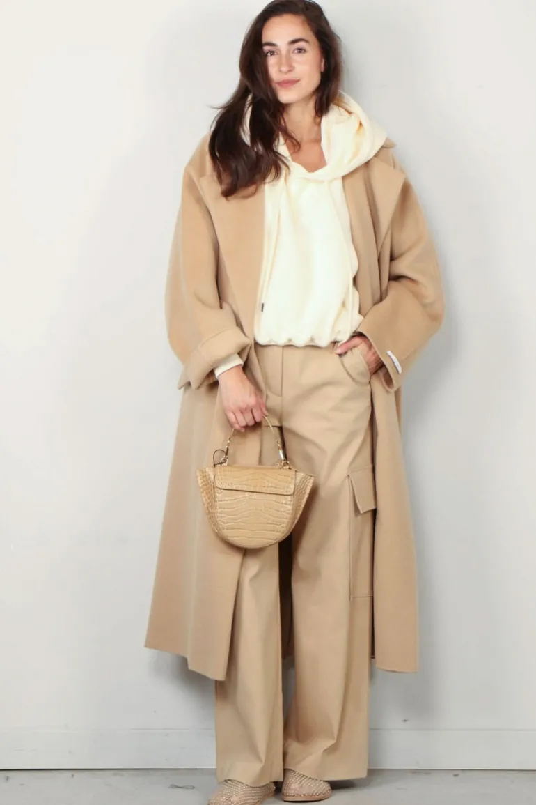R13 Hoodie - Balloon popover hoodie - Natural